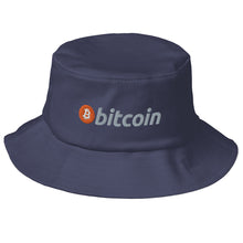 Load image into Gallery viewer, Bitcoin Logo - Old School Bucket Hat