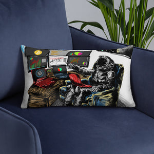 Decentralized Astronaut Trader 20"x12" Pillow