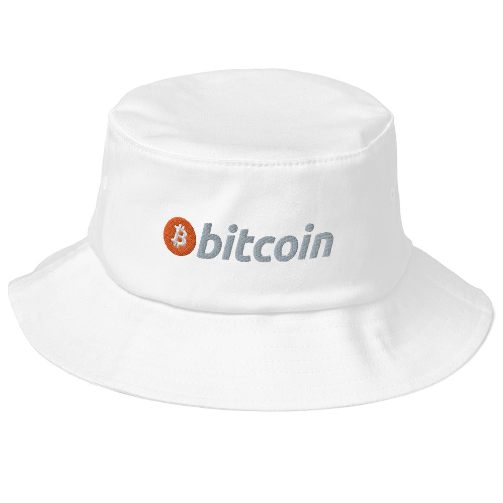 Bitcoin Logo - Old School Bucket Hat