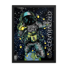 Load image into Gallery viewer, Decentralized Supply Custom Astronaut Art Wood-Framed Poster