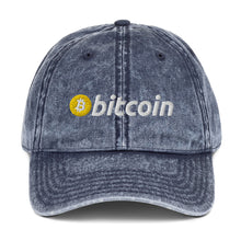 Load image into Gallery viewer, Bitcoin Logo - Vintage Dad Hat