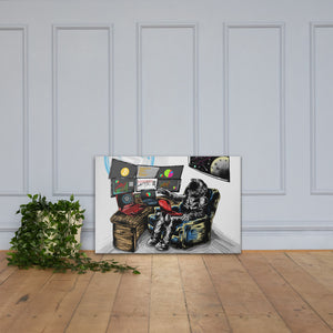 Decentralized Trader Astronaut 24x36 Canvas Art