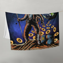 Load image into Gallery viewer, Greetings From The Moon Astronaut Throw Blanket