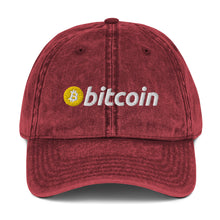 Load image into Gallery viewer, Bitcoin Logo - Vintage Dad Hat