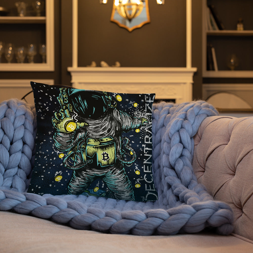 Bitcoin Astronaut Lounge Pillow 18