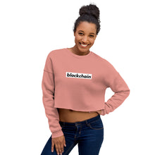 Load image into Gallery viewer, Blockchain Box Logo - Crop Sweatshirt